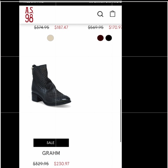 A.S. 98. Gray/Brown Booties. EUC - Picture 3 of 3